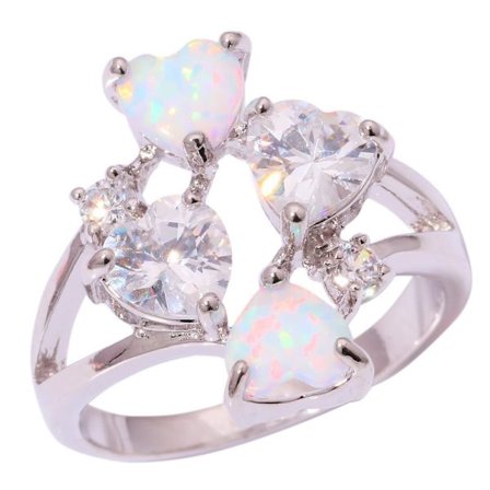 Silversmycken filled ring Brand Opal