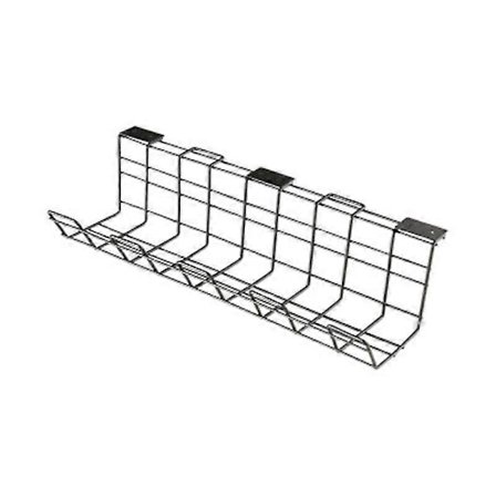 1 stk. Kabelbakke til under skrivebordet, kompakt kabelorganiserings-opbevaringsbakke A