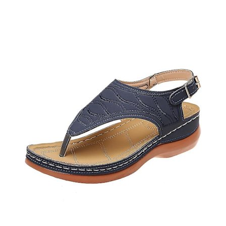 Dam Komfort Ortopediska Sandaler, Toffelsandaler, Platta Strand Casual Sandaler