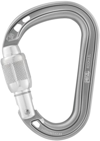 Petzl Rocha Screw-Lock Carabiner Grey Light gray