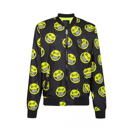 Philipp Plein Evil Smile Jacka svart, Herr, Herr, Storlek: S