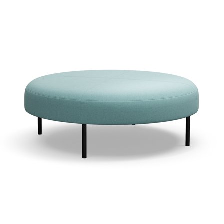 Hocker, VARIETY, Ø 1200mm, Stoff Pod CS, türkis