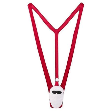 One Mankini Julemand Herre Badedragt Borat G-streng Udklædning Polterabend