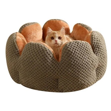 Pet Cactus Petal Nest Plush Thickening Cat Nest