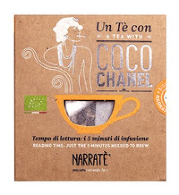 Un tè con Coco Chanel. A tea with Coco Chanel. Con Filtro di tè con blend ispirato a Chanel N.5 Valeria Arnaldi
