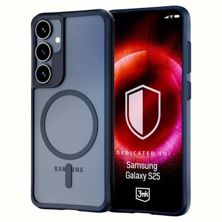 3MK Galaxy S25 Mobilskal MagSafe Satin Armor - Svart