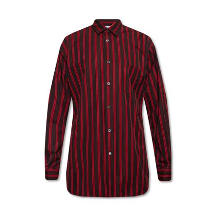 Comme des Garçons, Striped shirt Rood, Heren, Maat:M,Katoen,Streeppatroon