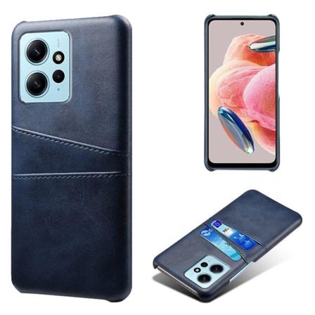SKALO Xiaomi Redmi Note 12 4G PU-læder Kortholder Cover - Blå Blue