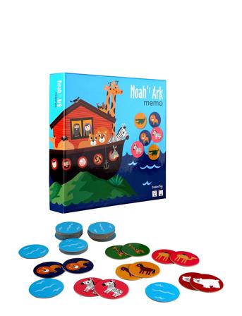 Noah's Ark Memo Toys Puzzles And Games Games Memory Multi/patterned Barbo Toys