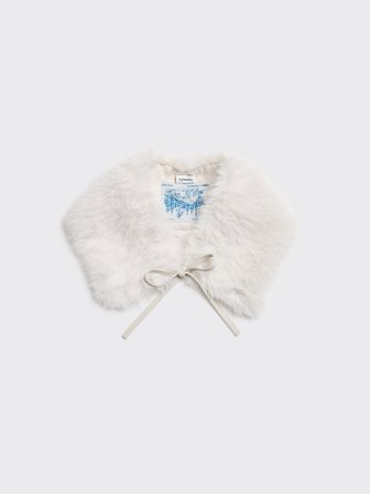 Holzweiler Furry Collar - Off White - Unisex - One size