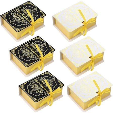 Paket med 50 presentaskar, presentaskar för festtillbehör presentaskar