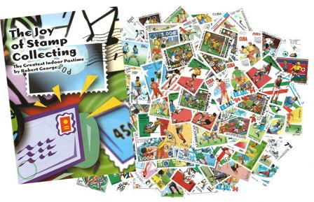 Fodbold startpakke - 100 forskellige frimærker - Stemplet