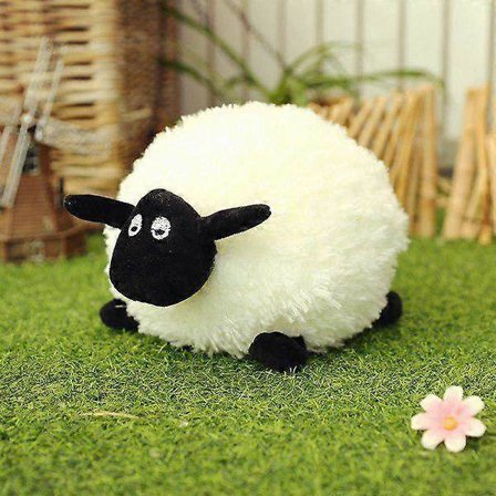 Shaun the Sheep Pehmolelu Pallo Tyyny Valkoinen 30cm