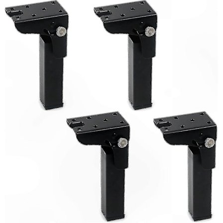 4-pak 300 mm foldbare bordben med jernlåsehængsler til gør-det-selv-projekter