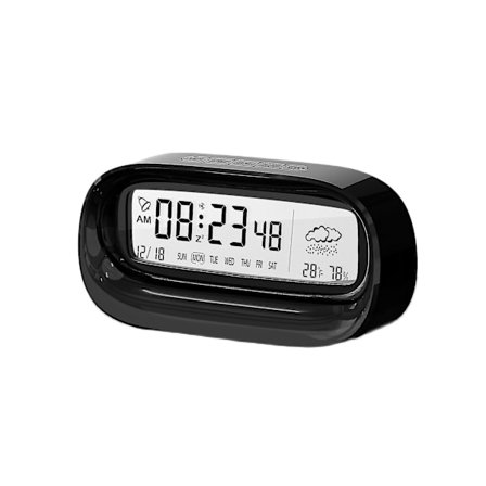 Soikea LED-digitaalinen herätyskello näyttää kalenterin sääpöytäkello lämpötila kosteus elektroninen kello