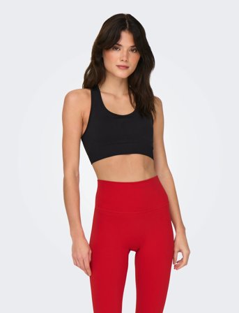 Only Play Onpdaisy Seamless Sports Bra - Opus - Black - L