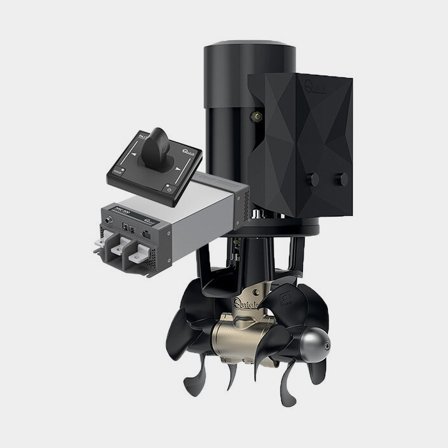 Kit de propulsor de proa Quick BTQ 185-65 DP, 24 V, 3,3 kW, 65 KgF, instalação em túnel, 2 hélices, com joystick + unidade de controle, adequado para 