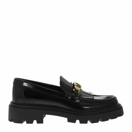 Tod's Leather fringed loafers Sort, Dame, Størrelse: 40 EU