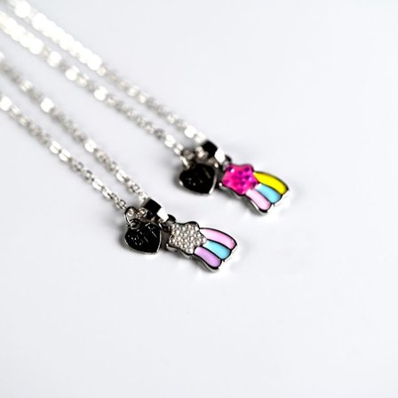 Best Friends halskæde, regnbuer - travle Lizzie
