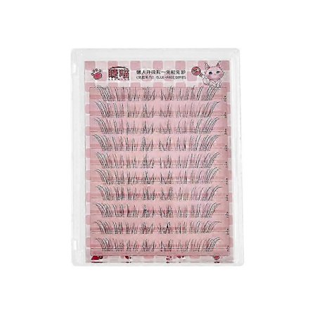 Lösögonfransar Manga Nature Diy Cosplay Ögonfransar Makeup Sneda Falska Ögonfransar[D]