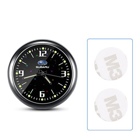 Bilar Klocka Ljus Elektronisk Kvartsklocka Dekorativ Klocka (Subaru) Två-Pack