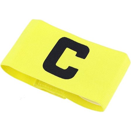 Fotball-fotball-kapteinsbind justerbart fotball rugby-basketballspillerbind for barn og ungdommer (gul)