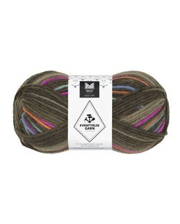 Garn Eventyrligt 100g Brunmelerad