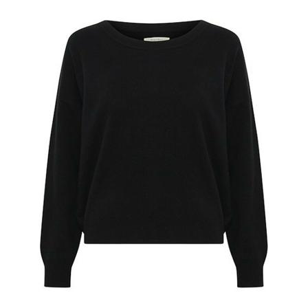 Part Two, Round-neck Knitwear Zwart, Dames, Maat:M,wol