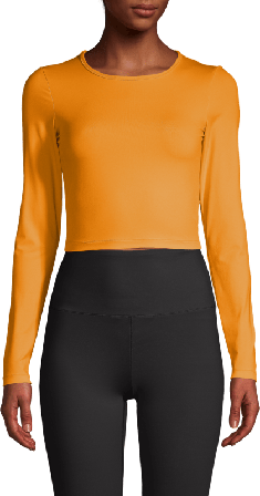 Casall Women's Crop Long Sleeve Women long-sleeved training tops Yellow 36