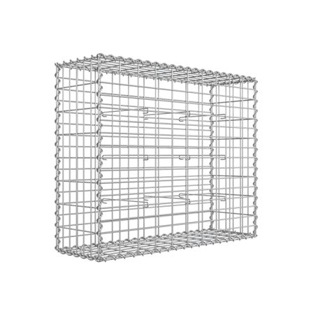 Rootz Gabion Stenkurv - Trådkurv - Stenbur - Galvaniseret stål - Rustbestandig - Vejrbestandig - Alsidige designmuligheder - 100 cm x 80 cm x 30 cm