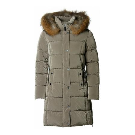 Danwear Danwear Clazia With Real Fur Jakker 4003-104.P Stone Grøn, Dame Vinterjakker