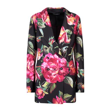 Dolce & Gabbana, Blazer F29Qmthpgan Czarny, Kobieta, Rozmiar: M