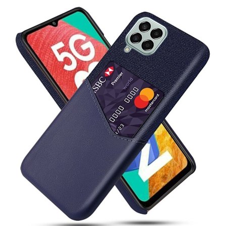 Bofink Samsung Galaxy M33 5G korttikotelo - Sininen