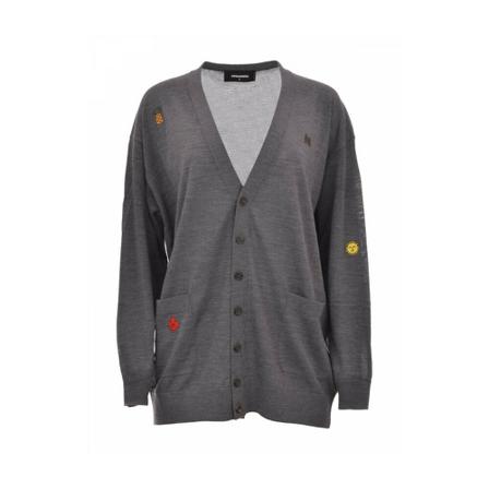 Dsquared2, Knitwear Szary, Kobieta, Rozmiar: S