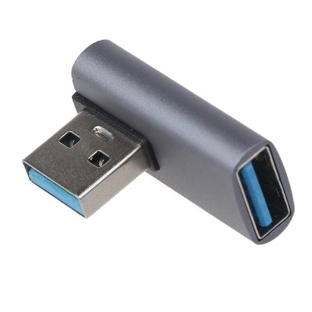 USB till USB-adapter, 90 grader, USB 3.0-konverterare, för laptop, 10 Gbps dataöverföring