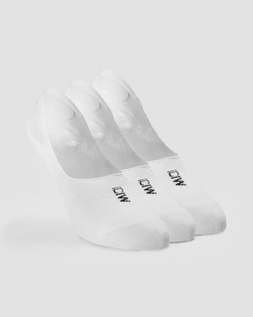 Invisible Socks 3-pack White