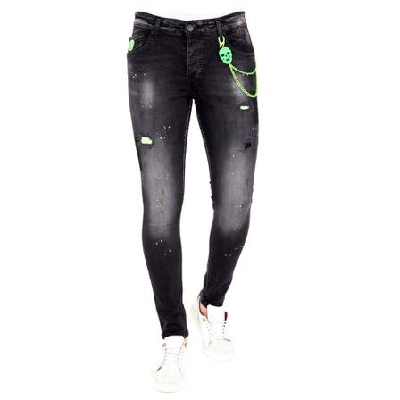 Local Fanatic - Jeans - Svart - Herr - Storlek: W33, Herr, Storlek: W33