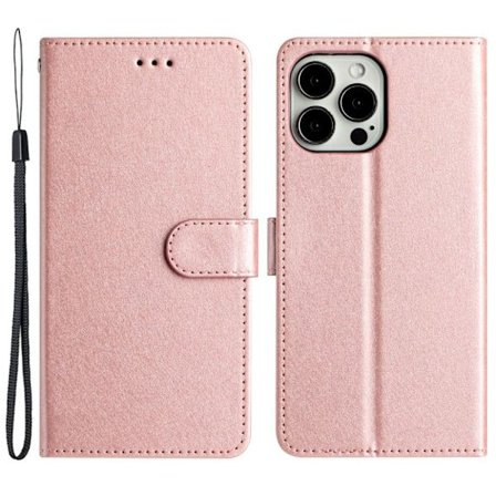 iPhone 12 Pro Max Wallet Cover with Card slots - Rose gold