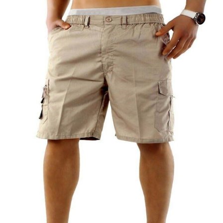 Shorts Slim Pants KHAKI XXXL