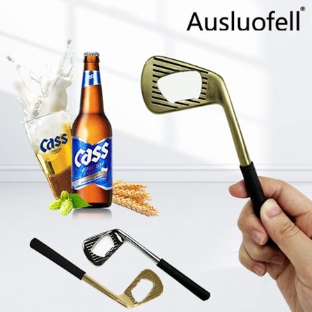 To golfkølle-formede oplukkere, perfekte til golfentusiaster, øl-temafester og køkkenredskaber