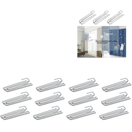 30 kpl paksut verhoklipsit paksut verhoklipsit nipistyspoimutettuun verho-otsikkoon, ovikortinaan, ikkunakortinaan