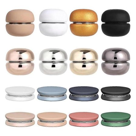 16 stk. Magnetiske Hijab-nåle, Multifunktionelle Magnetiske Hijab-knapper Farvede Nåleløse Brocher Magnetisk Tørklæde Lås Hijab-nåle