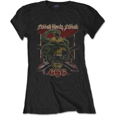 Black Sabbath Dam/Dam Bloody 666 T-shirt XL Svart