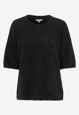 Cellbes of Sweden - Kortermet strikkegenser i svart for damer i størrelse 42/44