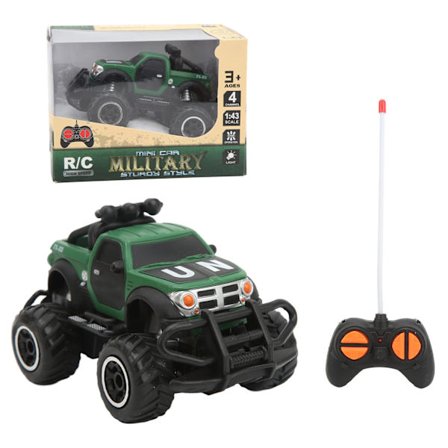 Off Road Fjernstyret Bil 1/43 Skala 4 Kanal Elektronisk RC Bil Legetøj med Fjernbetjening til Over 3 År