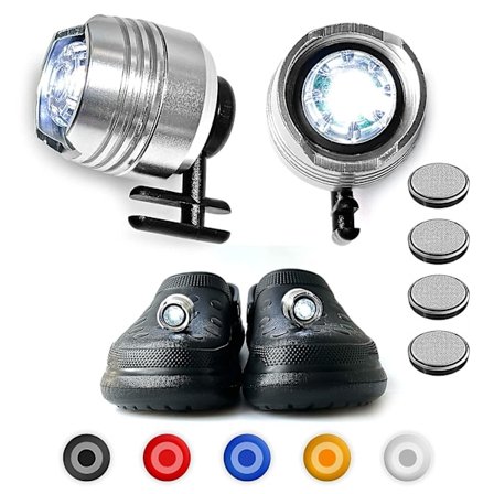 Ajovalot Crocille,2kpl Led-valo Croc-kenkien koristeluun,hauskat Croc Charms -kengät Valot Kätevä retkeily