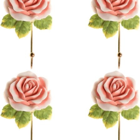 Farverige Rose Genanvendelige Vægkroge Badeværelse Køkken Rustfrit Stål KLB