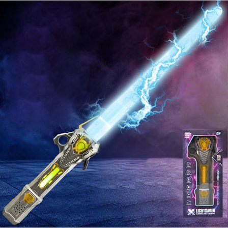 Lasersværd Legetøj med Lys, Udtrækkeligt Blinkende Legetøjssværd til Børn