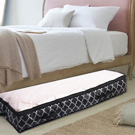 Under Bed Storage Bins Box Oxford Tyg Slitstark Underbädd Container Organisation och Sovrum Foldabl