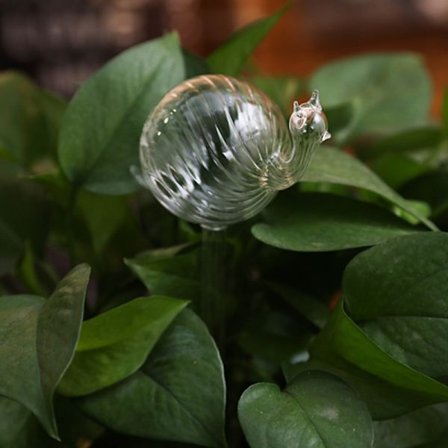 Söt automatisk blombevattningsanordning Glas självbevattningsstakar Växtglasvattenbehållare Automatisk bevattning Vattenklot